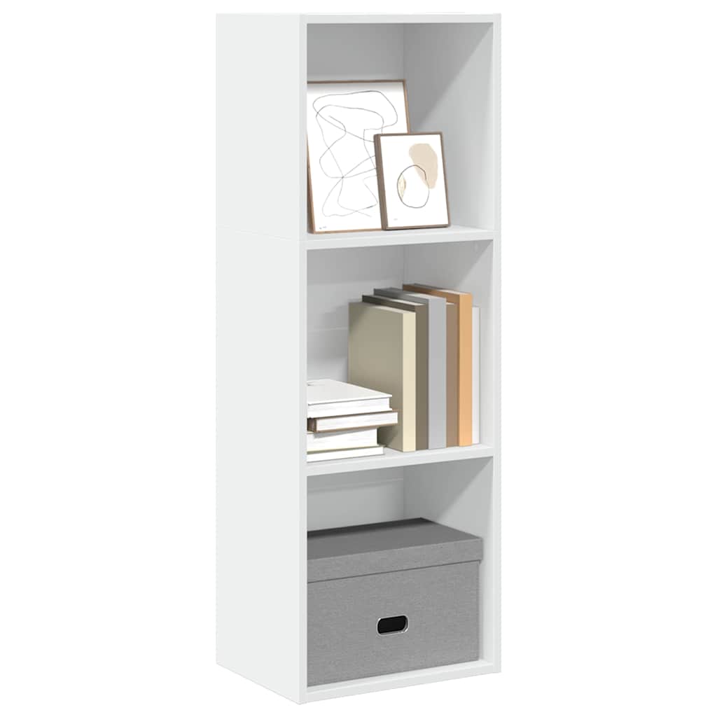 Bibliothèque blanc 40x30x114 cm bois d'ingénierie - XIOS
