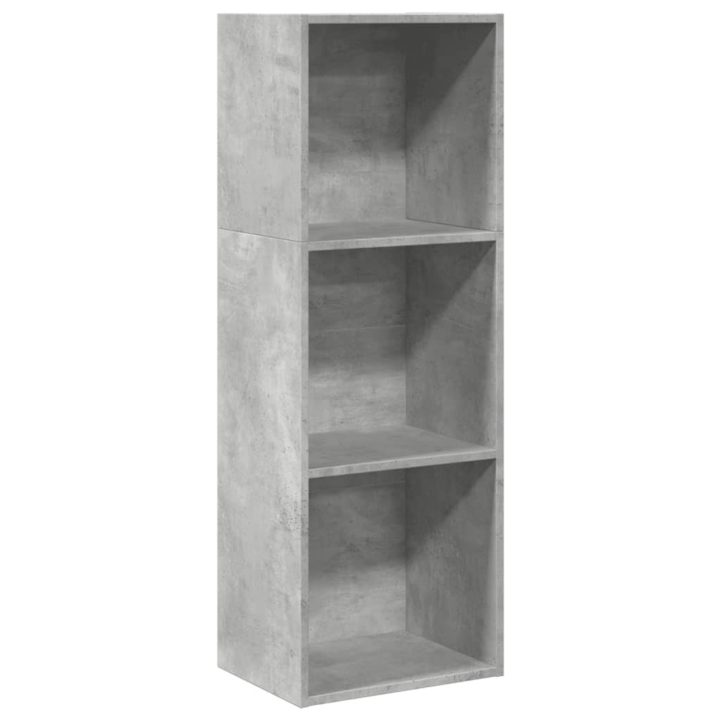Bibliothèque gris béton 40x30x114 cm bois d'ingénierie - XIOS