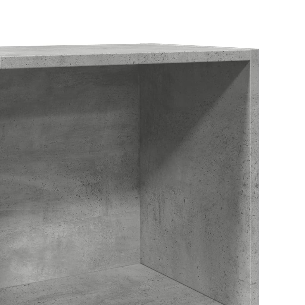 Bibliothèque gris béton 40x30x114 cm bois d'ingénierie - XIOS