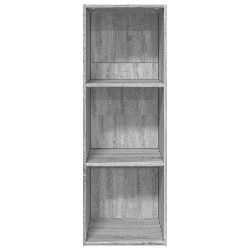 Bibliothèque sonoma gris 40x30x114 cm bois d'ingénierie - XIOS
