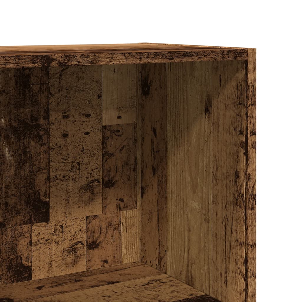 Bibliothèque vieux bois 40x30x114 cm bois d'ingénierie - XIOS