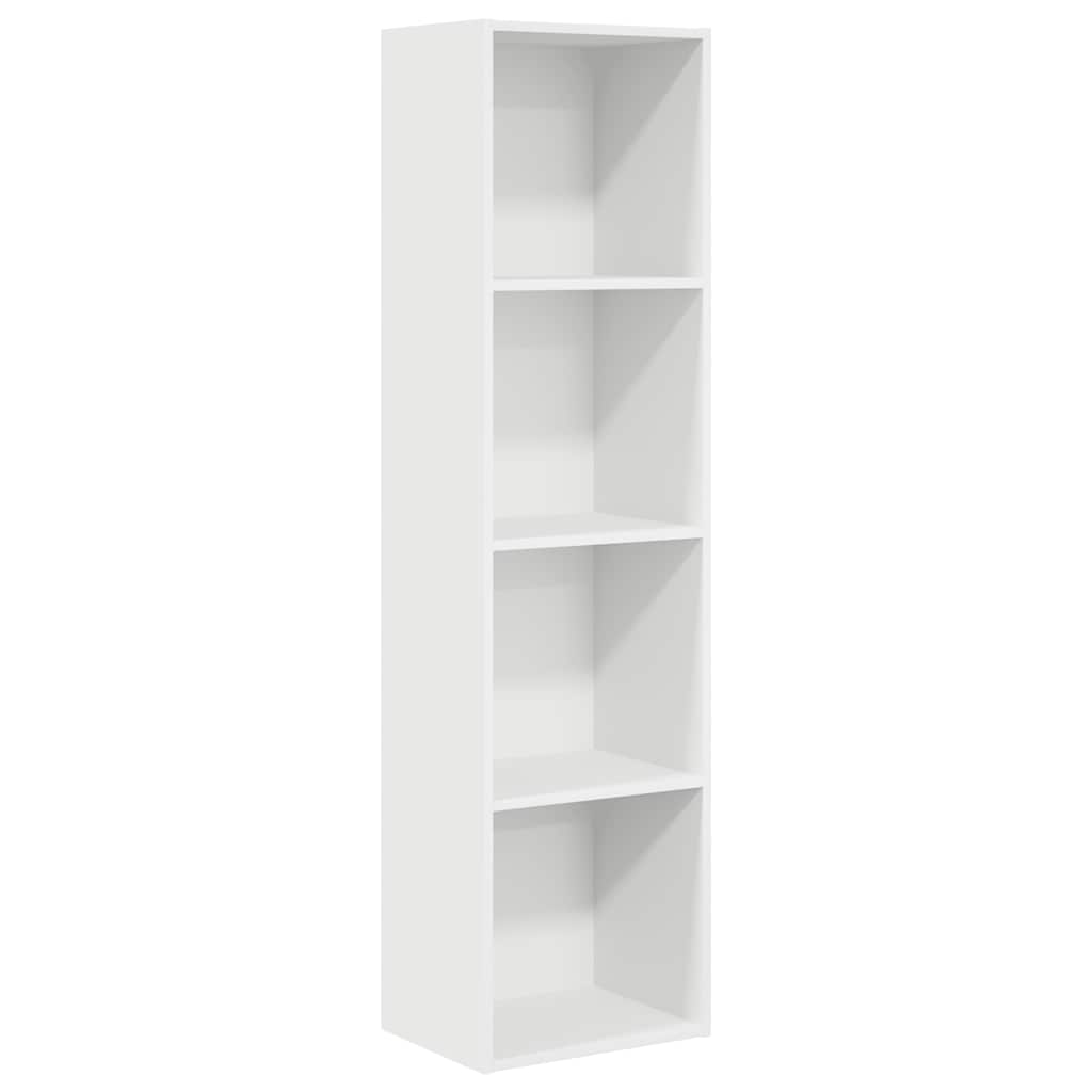 Bibliothèque blanc 40x30x152 cm bois d'ingénierie - XIOS