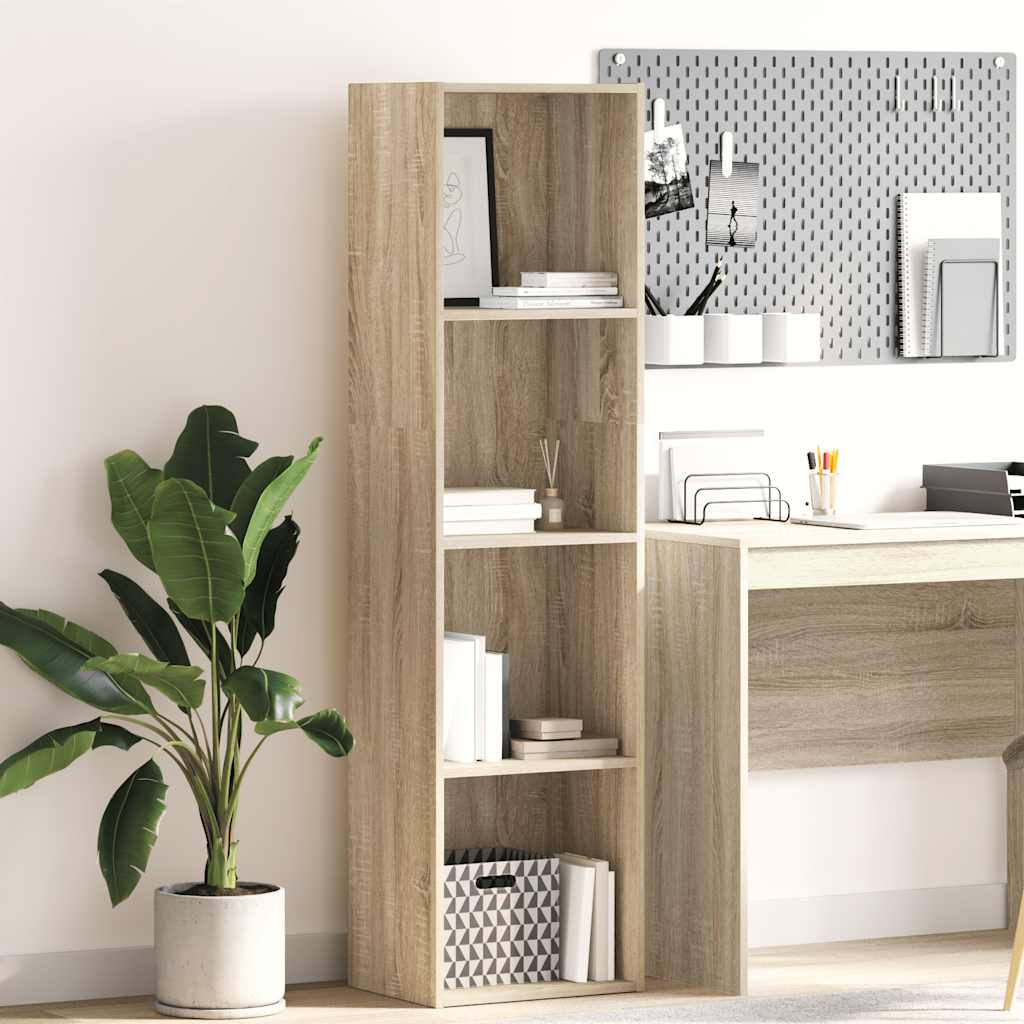 Bibliothèque chêne sonoma 40x30x152 cm bois d'ingénierie - XIOS