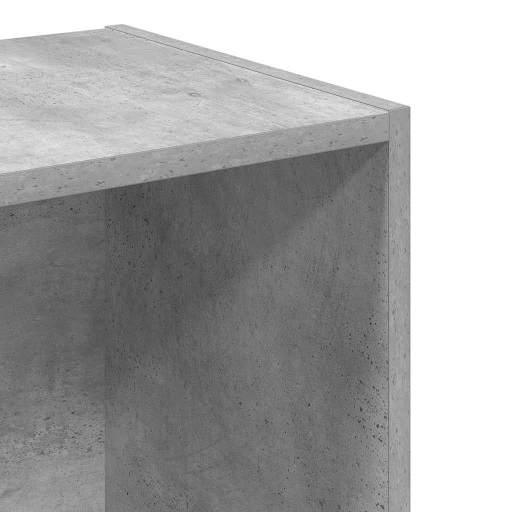 Bibliothèque gris béton 40x30x152 cm bois d'ingénierie - XIOS