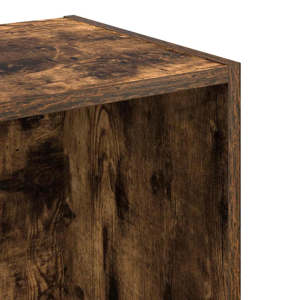 Bibliothèque chêne fumé 40x30x152 cm bois d'ingénierie - XIOS