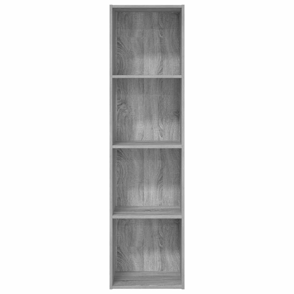 Bibliothèque sonoma gris 40x30x152 cm bois d'ingénierie - XIOS