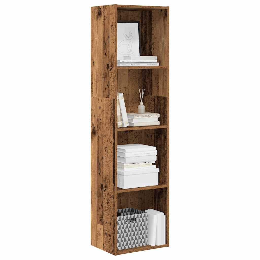 Bibliothèque vieux bois 40x30x152 cm bois d'ingénierie - XIOS