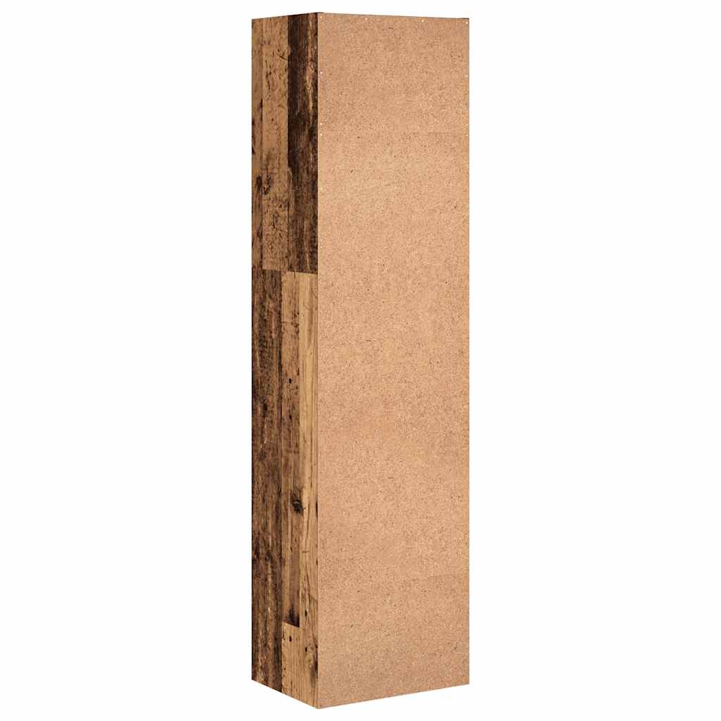 Bibliothèque vieux bois 40x30x152 cm bois d'ingénierie - XIOS