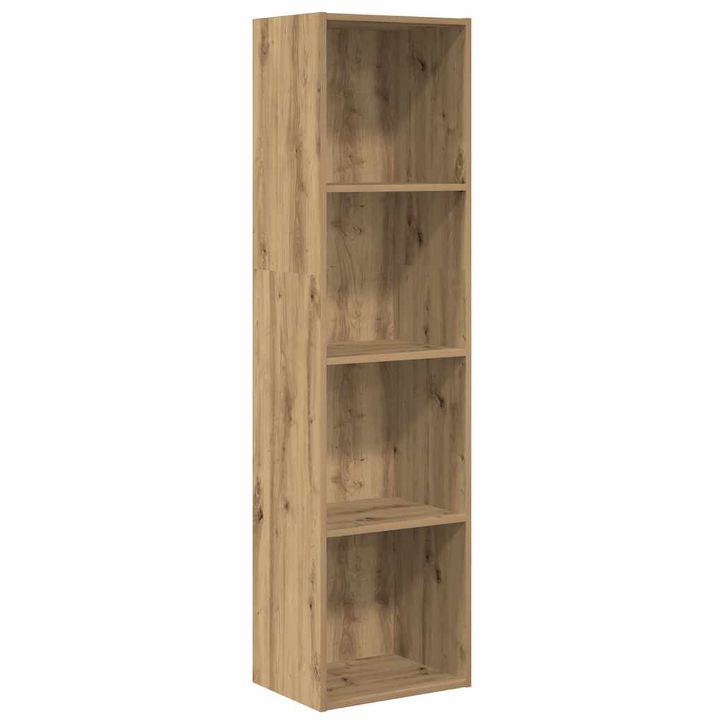 Bibliothèque chêne artisanal 40x30x152 cm bois d'ingénierie - XIOS