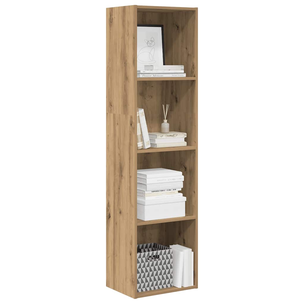 Bibliothèque chêne artisanal 40x30x152 cm bois d'ingénierie - XIOS