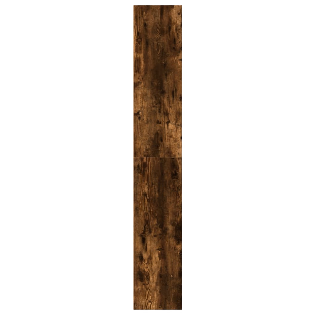 Bibliothèque chêne fumé 40x30x189 cm bois d'ingénierie - XIOS