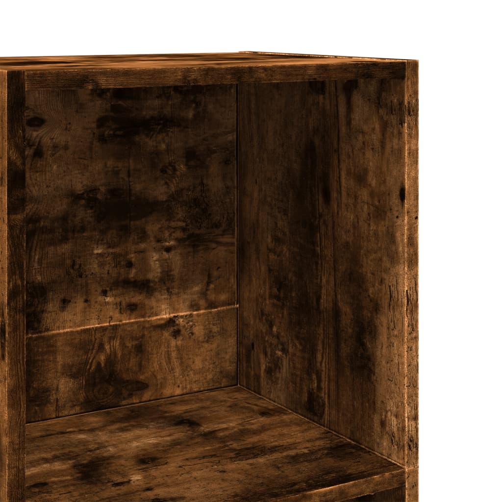Bibliothèque chêne fumé 40x30x189 cm bois d'ingénierie - XIOS