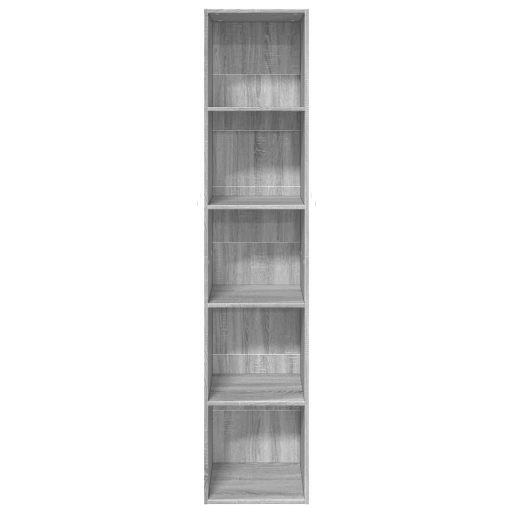 Bibliothèque sonoma gris 40x30x189 cm bois d'ingénierie - XIOS