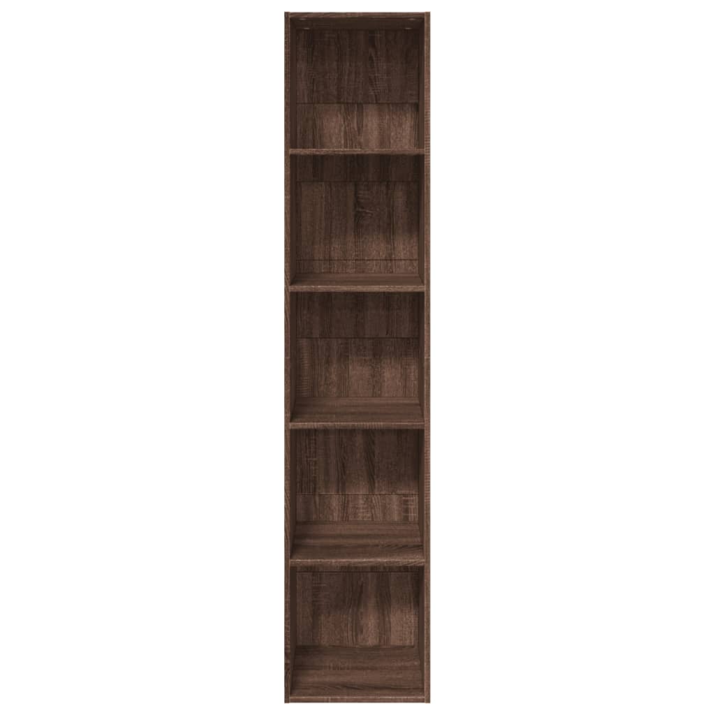Bibliothèque chêne marron 40x30x189 cm bois d'ingénierie - XIOS