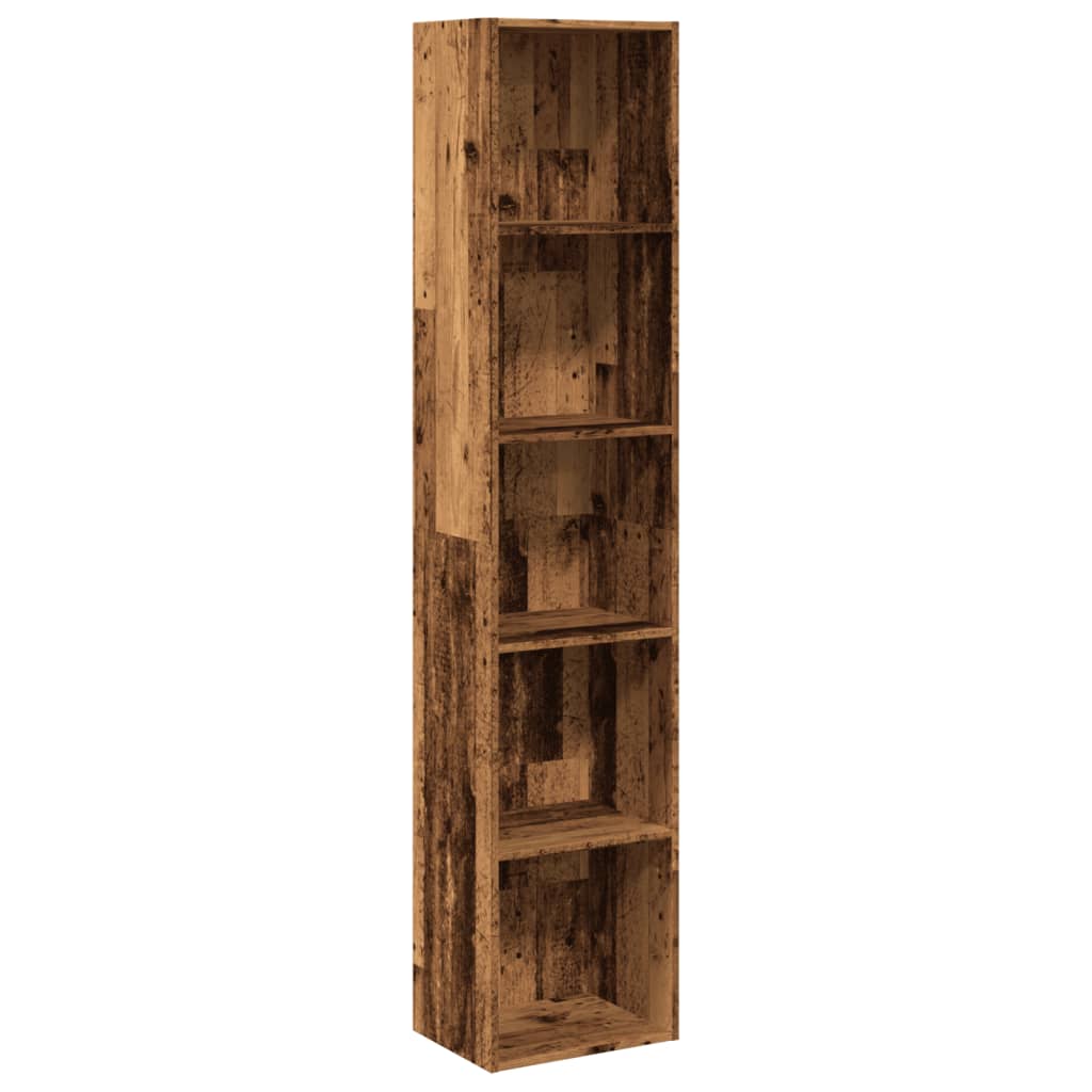 Bibliothèque vieux bois 40x30x189 cm bois d'ingénierie - XIOS