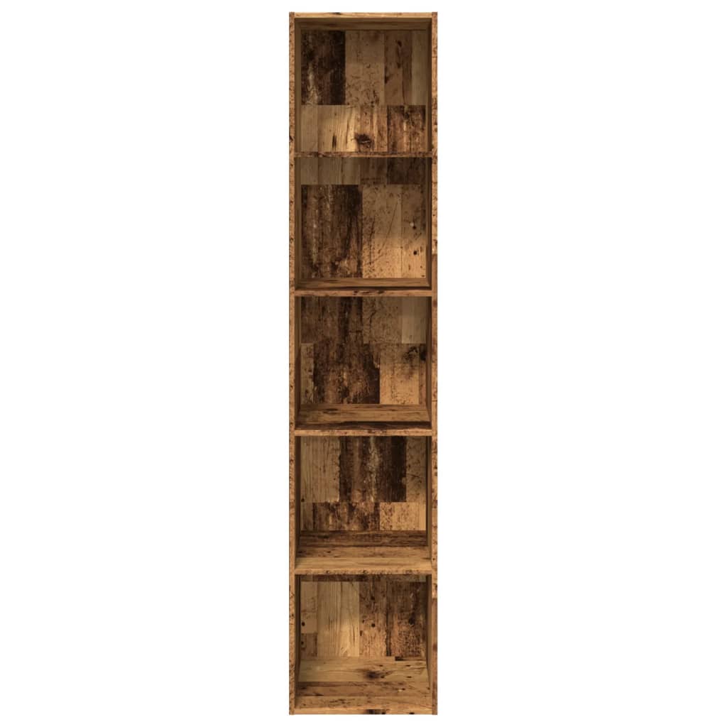 Bibliothèque vieux bois 40x30x189 cm bois d'ingénierie - XIOS