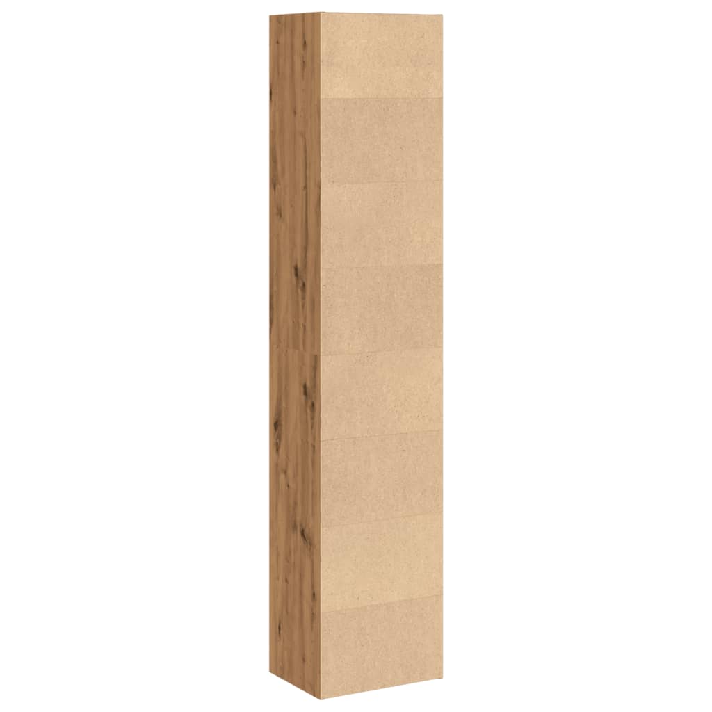 Bibliothèque chêne artisanal 40x30x189 cm bois d'ingénierie - XIOS