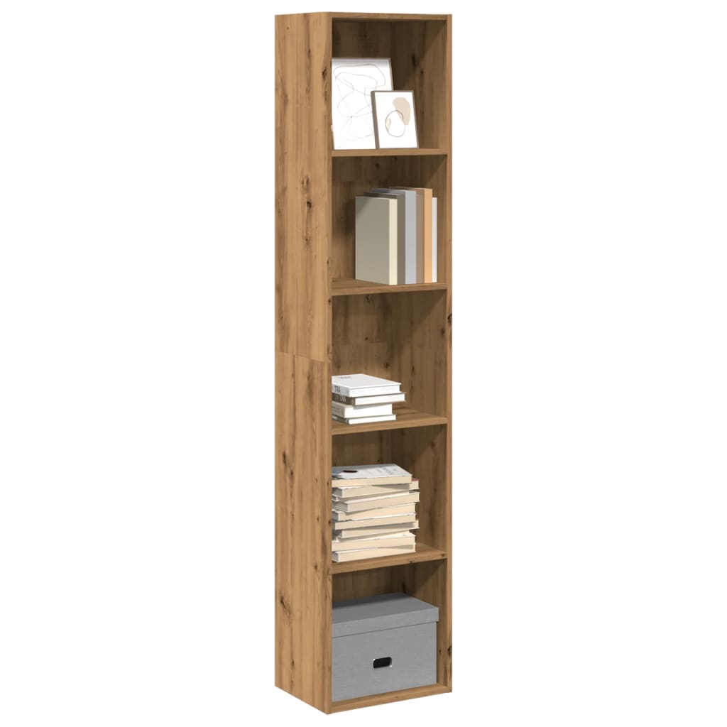Bibliothèque chêne artisanal 40x30x189 cm bois d'ingénierie - XIOS