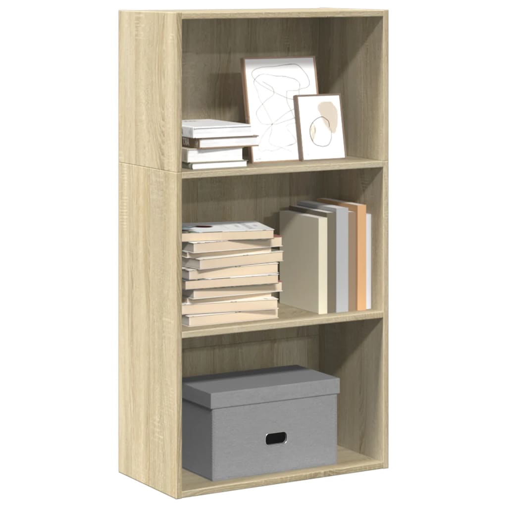 Bibliothèque chêne sonoma 60x30x114 cm bois d'ingénierie - XIOS
