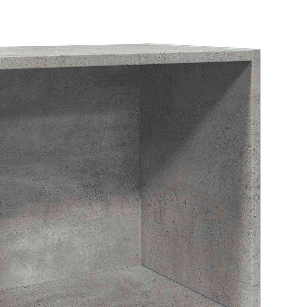 Bibliothèque gris béton 60x30x114 cm bois d'ingénierie - XIOS