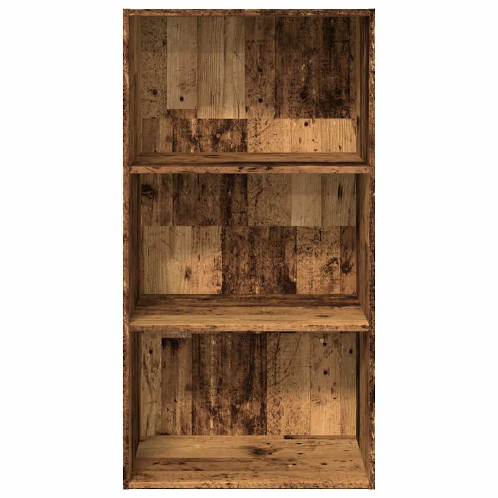 Bibliothèque vieux bois 60x30x114 cm bois d'ingénierie - XIOS