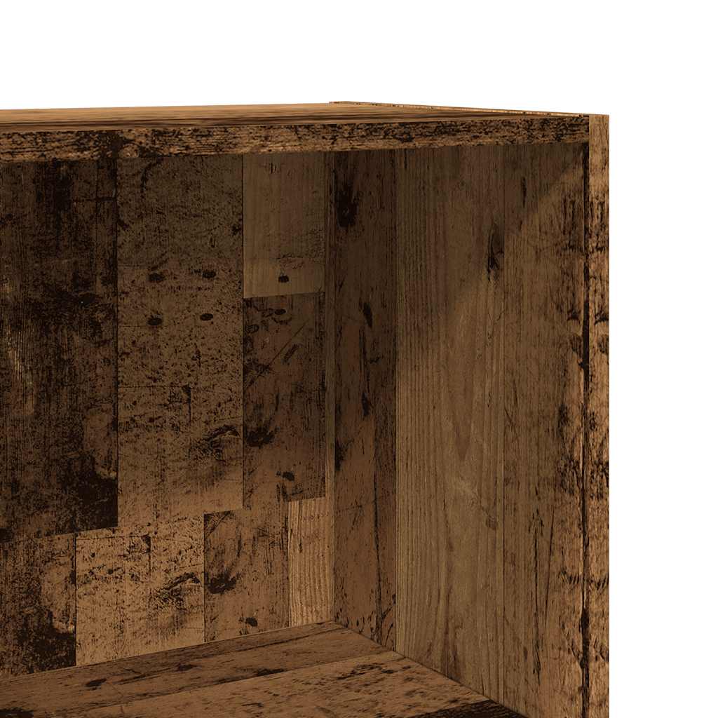 Bibliothèque vieux bois 60x30x114 cm bois d'ingénierie - XIOS