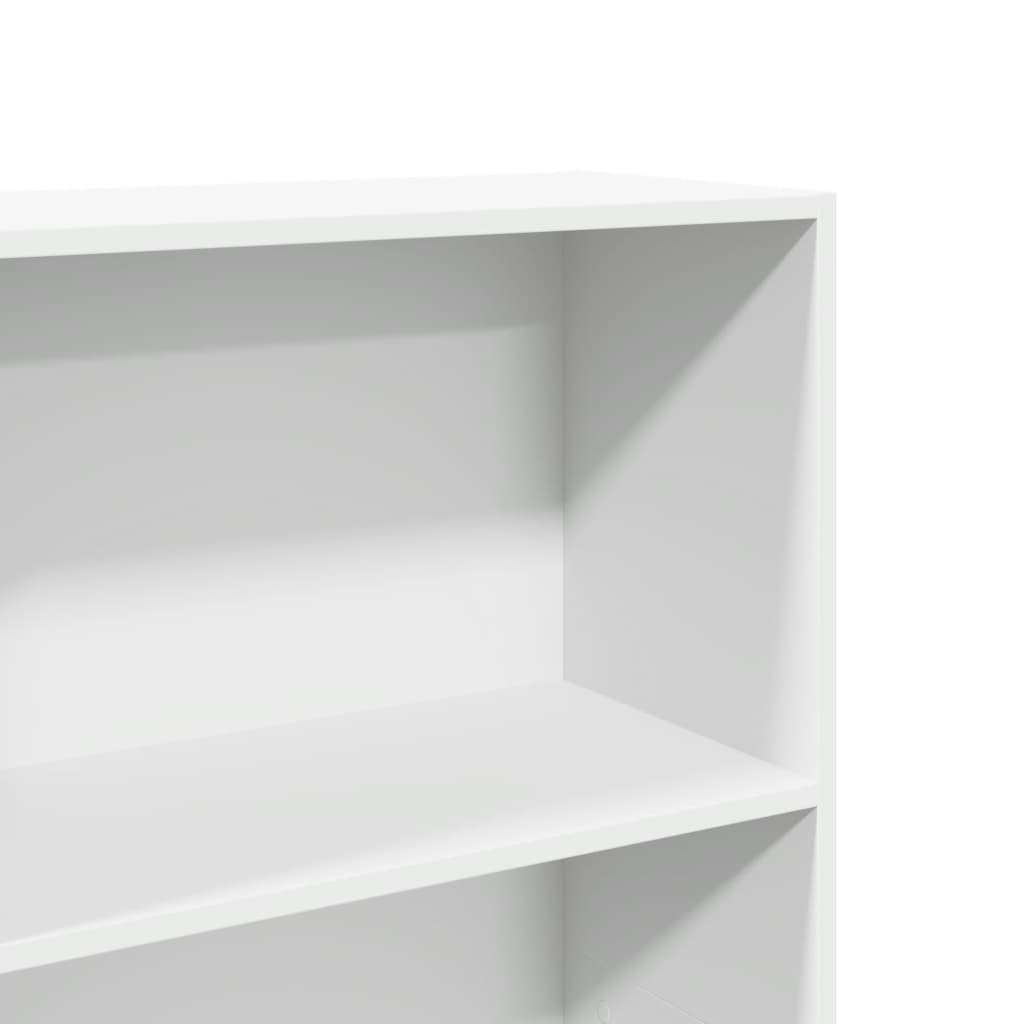 Bibliothèque blanc 60x30x152 cm bois d'ingénierie - XIOS