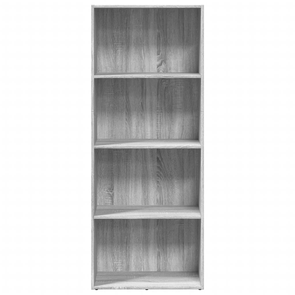 Bibliothèque sonoma gris 60x30x152 cm bois d'ingénierie - XIOS