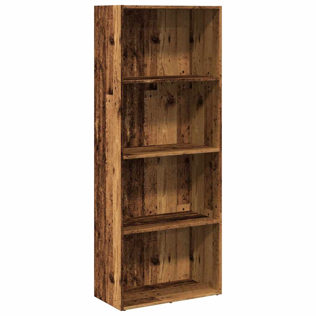 Bibliothèque vieux bois 60x30x152 cm bois d'ingénierie - XIOS