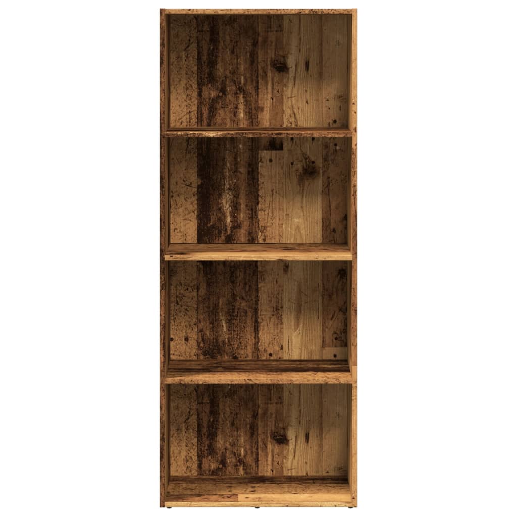 Bibliothèque vieux bois 60x30x152 cm bois d'ingénierie - XIOS