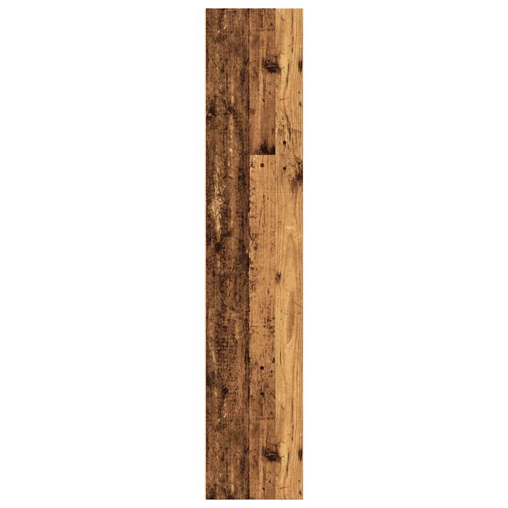 Bibliothèque vieux bois 60x30x152 cm bois d'ingénierie - XIOS