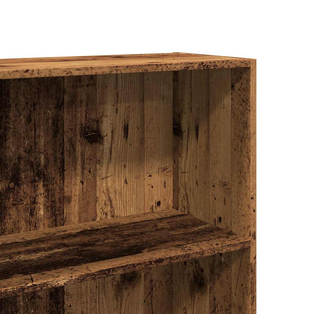 Bibliothèque vieux bois 60x30x152 cm bois d'ingénierie - XIOS
