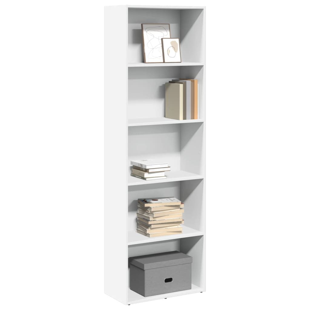 Bibliothèque blanc 60x30x189 cm bois d'ingénierie - XIOS