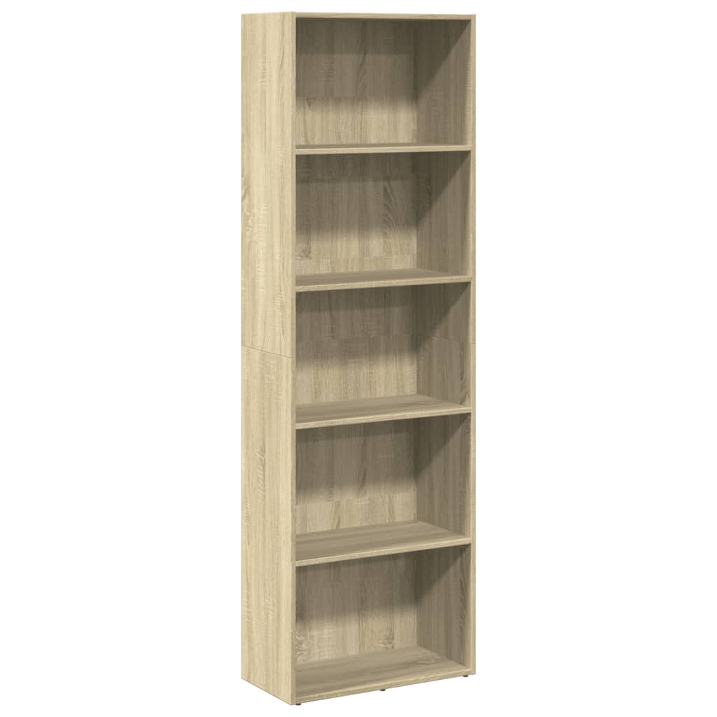 Bibliothèque chêne sonoma 60x30x189 cm bois d'ingénierie - XIOS