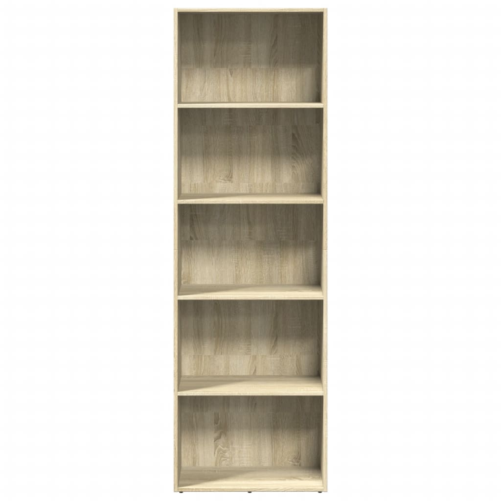 Bibliothèque chêne sonoma 60x30x189 cm bois d'ingénierie - XIOS