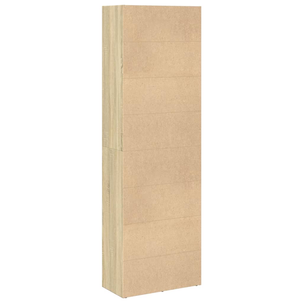 Bibliothèque chêne sonoma 60x30x189 cm bois d'ingénierie - XIOS