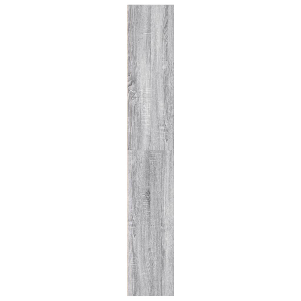 Bibliothèque sonoma gris 60x30x189 cm bois d'ingénierie - XIOS