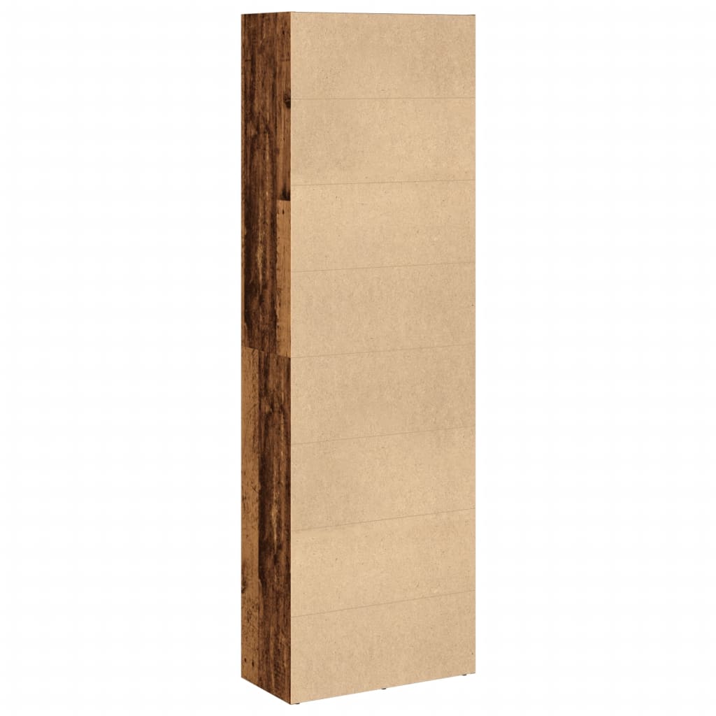 Bibliothèque vieux bois 60x30x189 cm bois d'ingénierie - XIOS