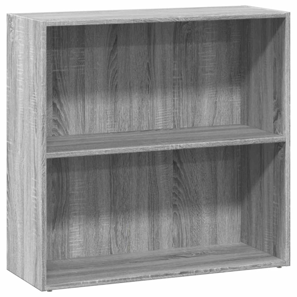 Bibliothèque sonoma gris 80x30x77 cm bois d'ingénierie - XIOS