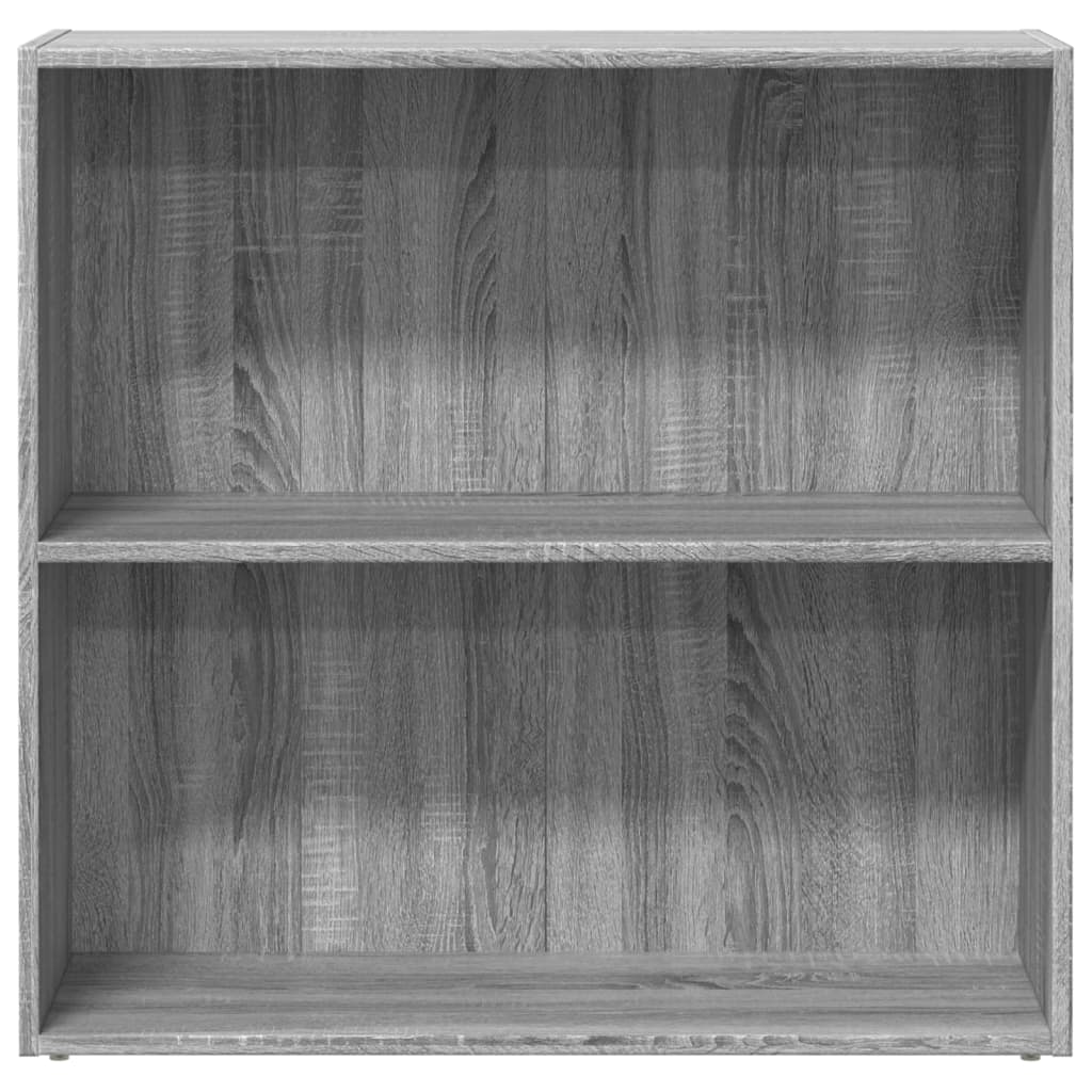 Bibliothèque sonoma gris 80x30x77 cm bois d'ingénierie - XIOS