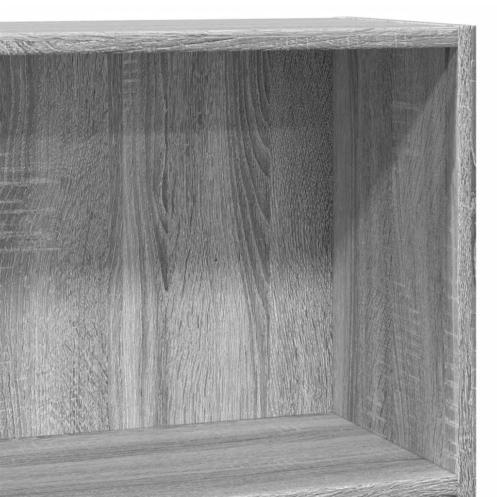 Bibliothèque sonoma gris 80x30x77 cm bois d'ingénierie - XIOS