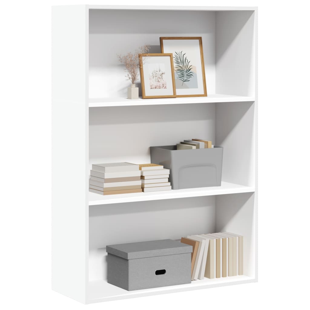 Bibliothèque blanc 80x30x114 cm bois d'ingénierie - XIOS