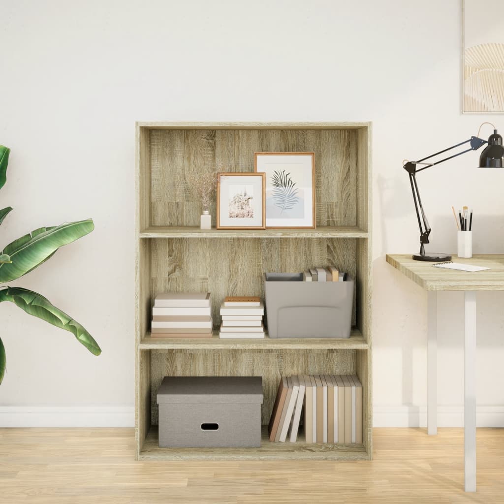Bibliothèque chêne sonoma 80x30x114 cm bois d'ingénierie - XIOS