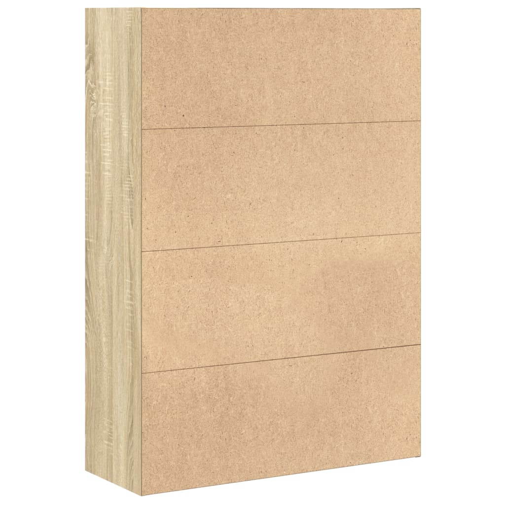 Bibliothèque chêne sonoma 80x30x114 cm bois d'ingénierie - XIOS