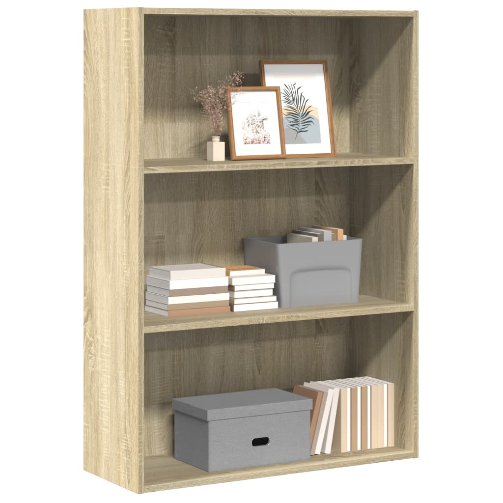 Bibliothèque chêne sonoma 80x30x114 cm bois d'ingénierie - XIOS