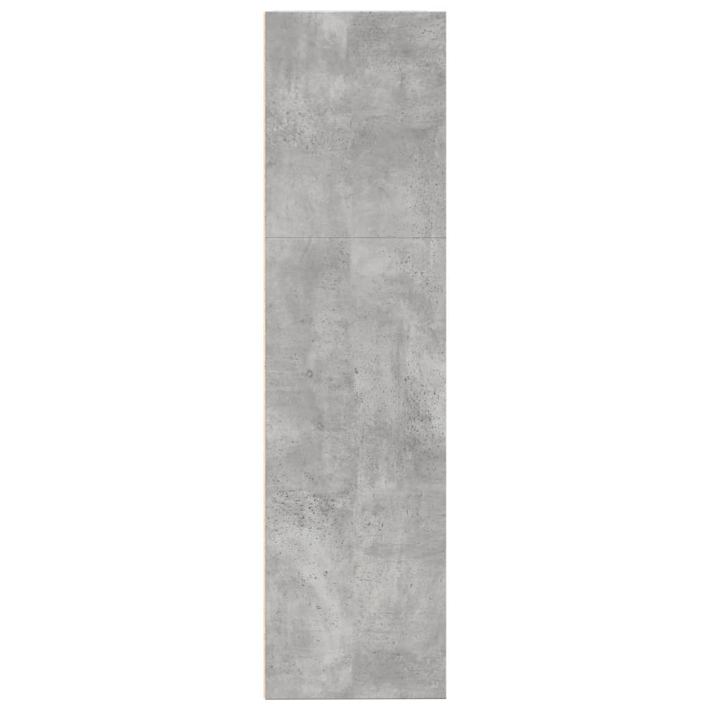 Bibliothèque gris béton 80x30x114 cm bois d'ingénierie - XIOS