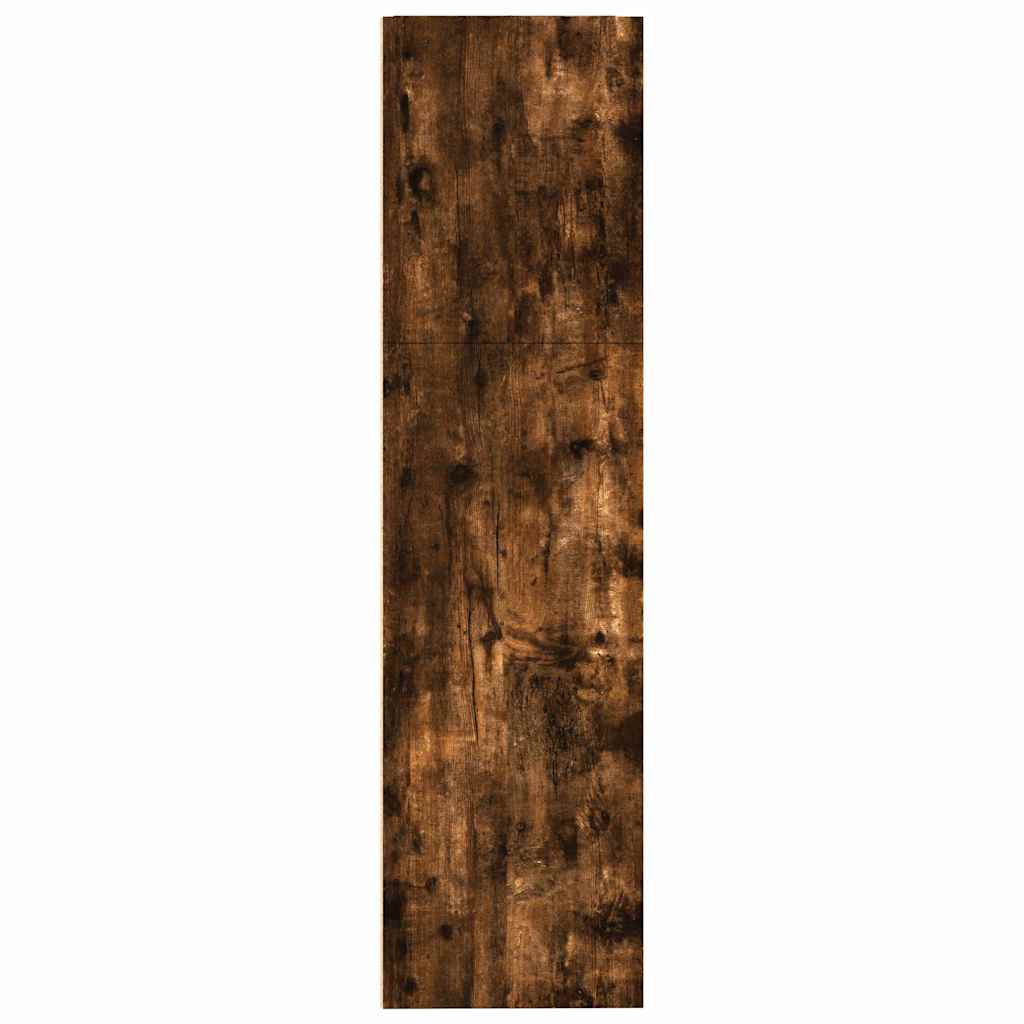 Bibliothèque chêne fumé 80x30x114 cm bois d'ingénierie - XIOS