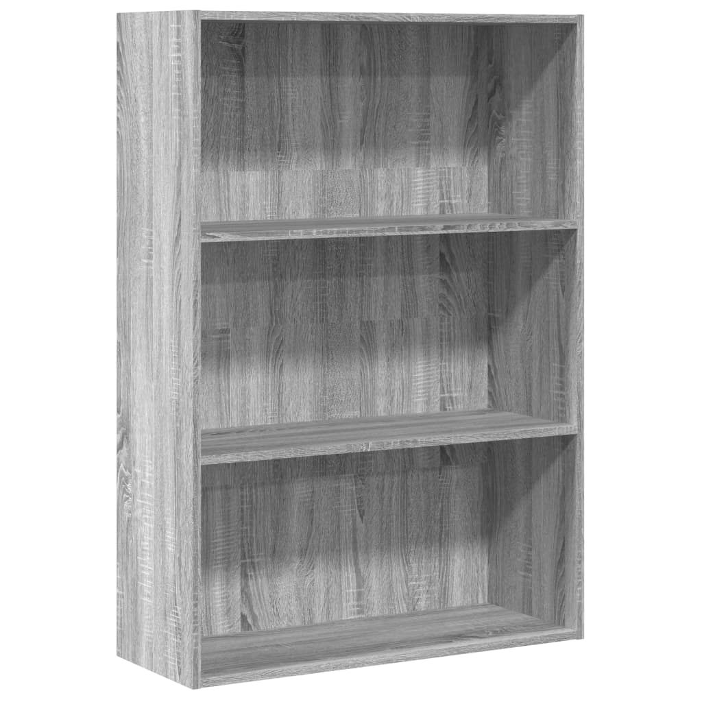 Bibliothèque sonoma gris 80x30x114 cm bois d'ingénierie - XIOS