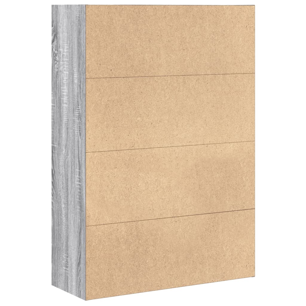 Bibliothèque sonoma gris 80x30x114 cm bois d'ingénierie - XIOS