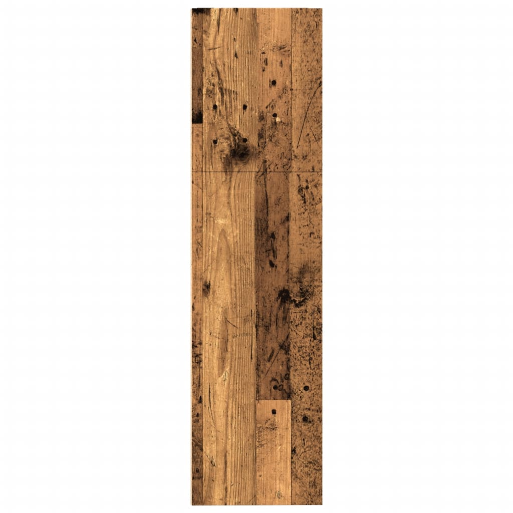 Bibliothèque vieux bois 80x30x114 cm bois d'ingénierie - XIOS